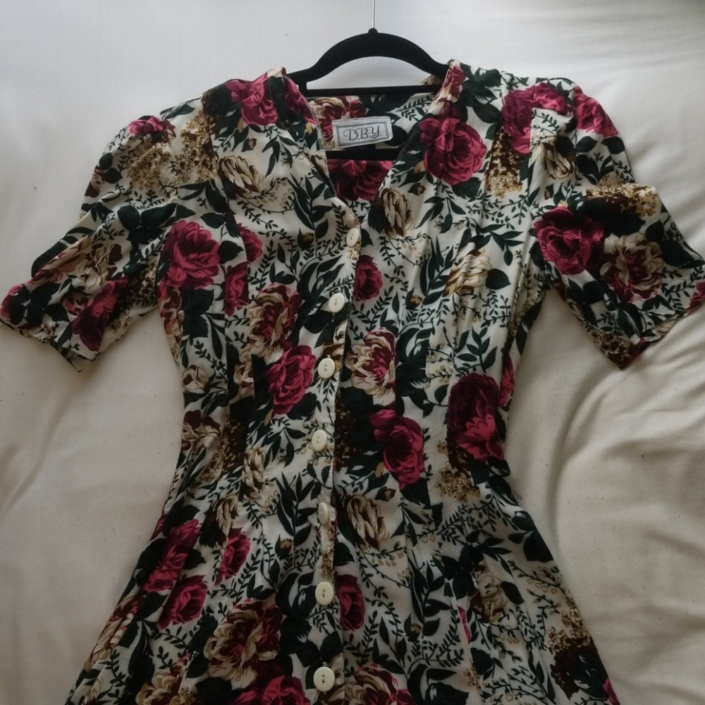 Vintage Floral Dress